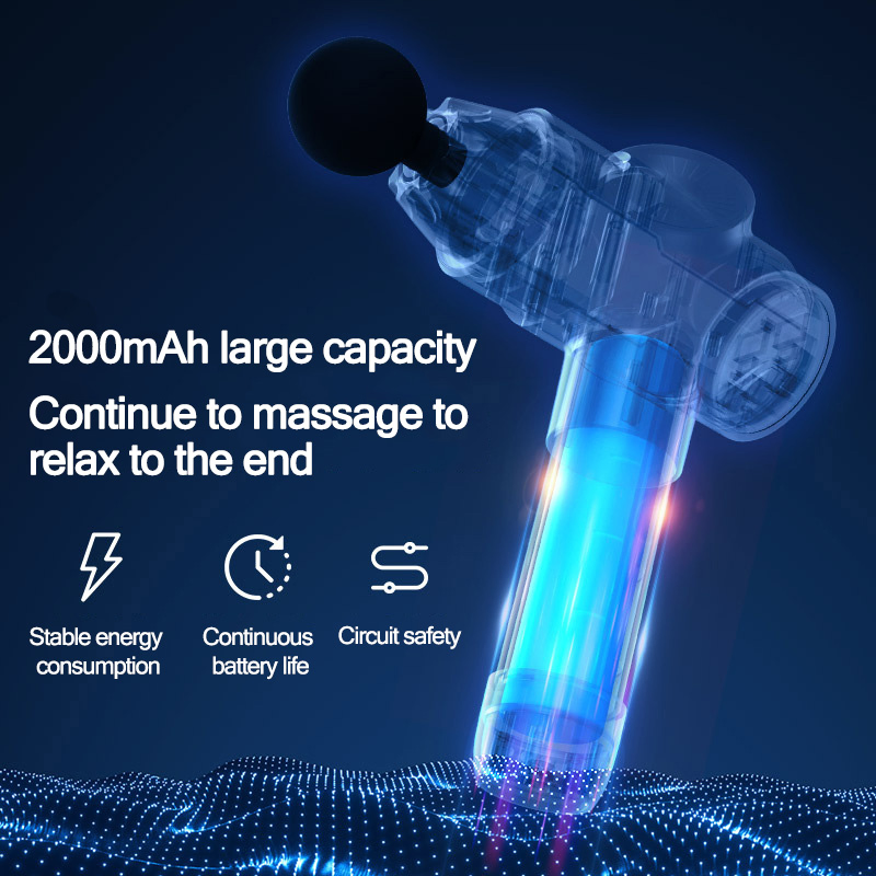 Ningdecrius CD-04 Hot Selling Fascia Gun 30 Speed 24V Mini Vibration 4 Heads Deep Tissue Portable Percussion Muscle Massage Gun