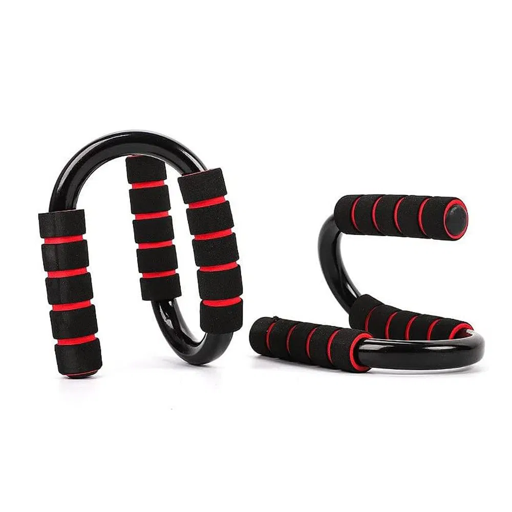 Portable Exercise Fitness Body Training S Shape Steel Push up Bars