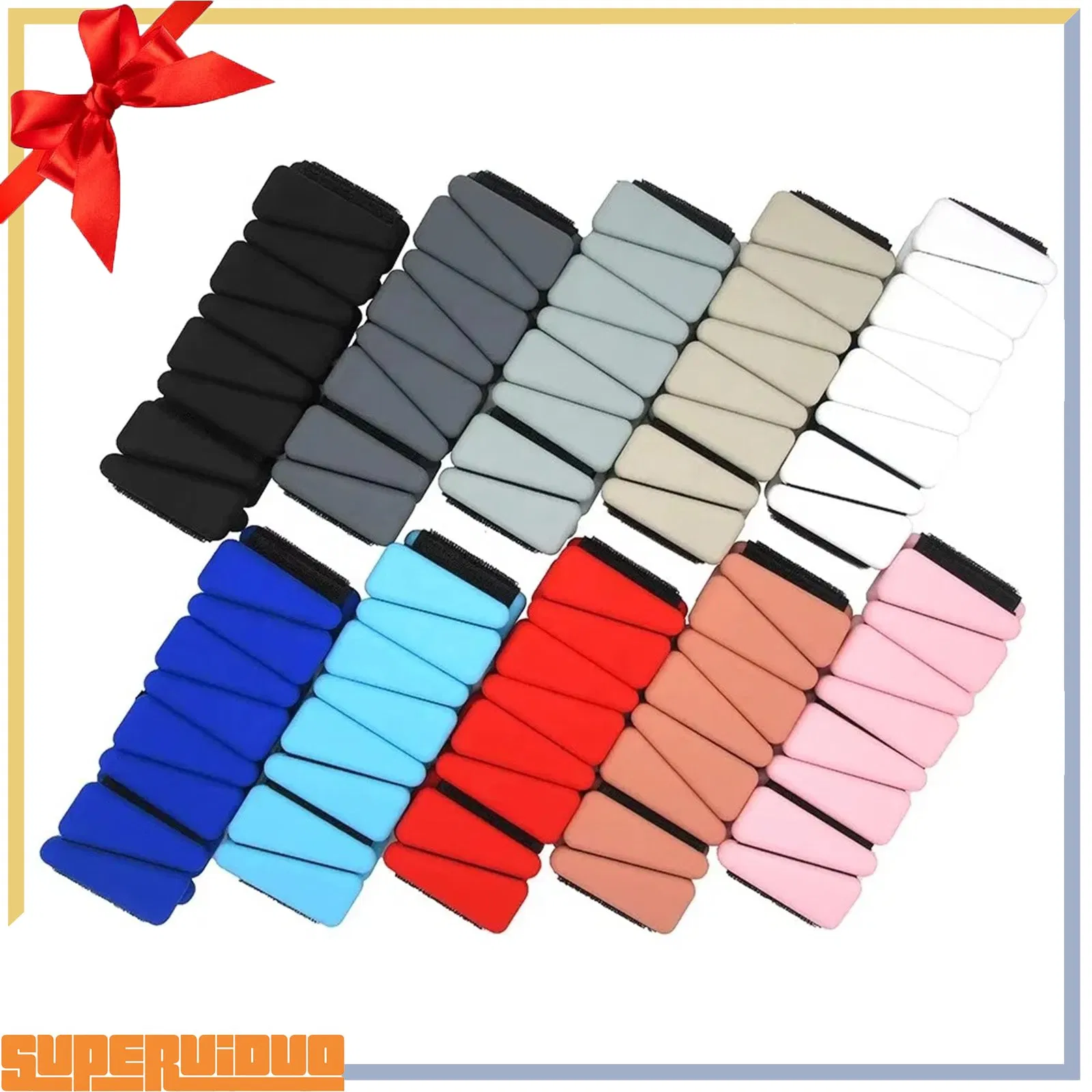 Adjustable Silicone 2 Lb Pair Wrist &amp; Ankle Weights for Women