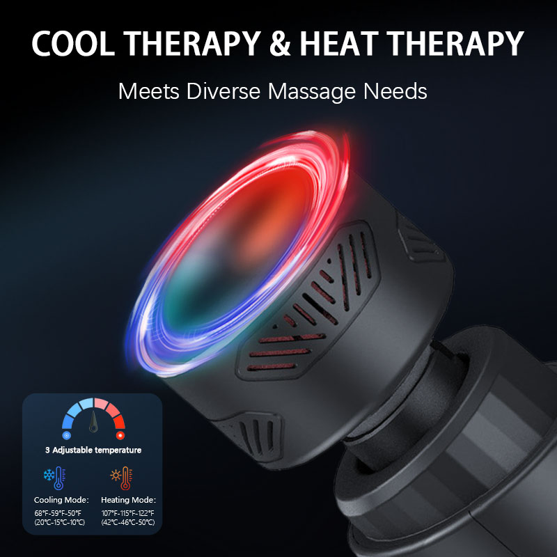 High Quality Deep Muscle Professional Strong High Stall Force Body Massager Gun Hot and Cold Massage Gun