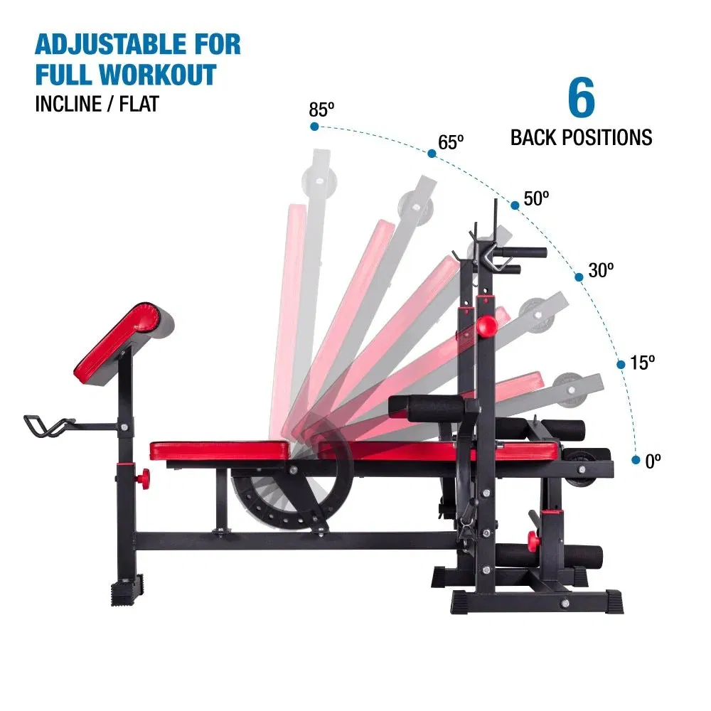 Multifunctional Adjustable Flat-Incline Press Weight Bench
