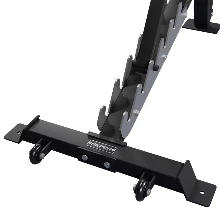 Okpro Commercial PRO with Incline and Decline Flat Exercise Adjustable Foldable Dumbbell Weight Bench