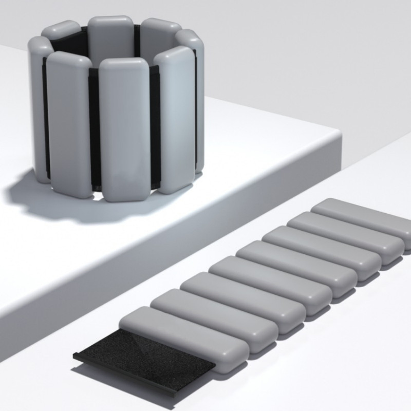 Silicone Adjustable Wrist or Ankle Weights for Gym Strength Training