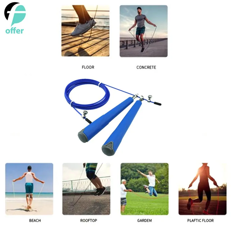 PU Coated Steel Wire Speed Jump Rope 5