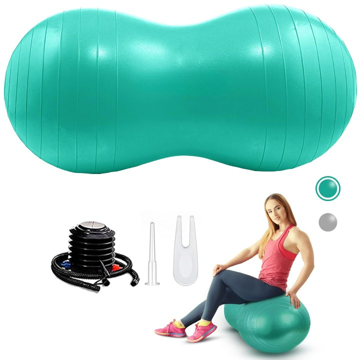 Amazon Hotselling Gym Fitness Shaped Peanut Physio Roll Yoga Balance Ball