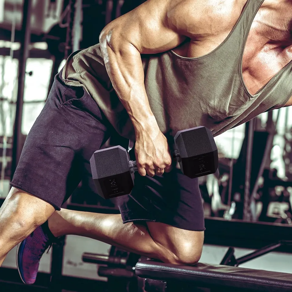 Rubber Coated Dumbbell