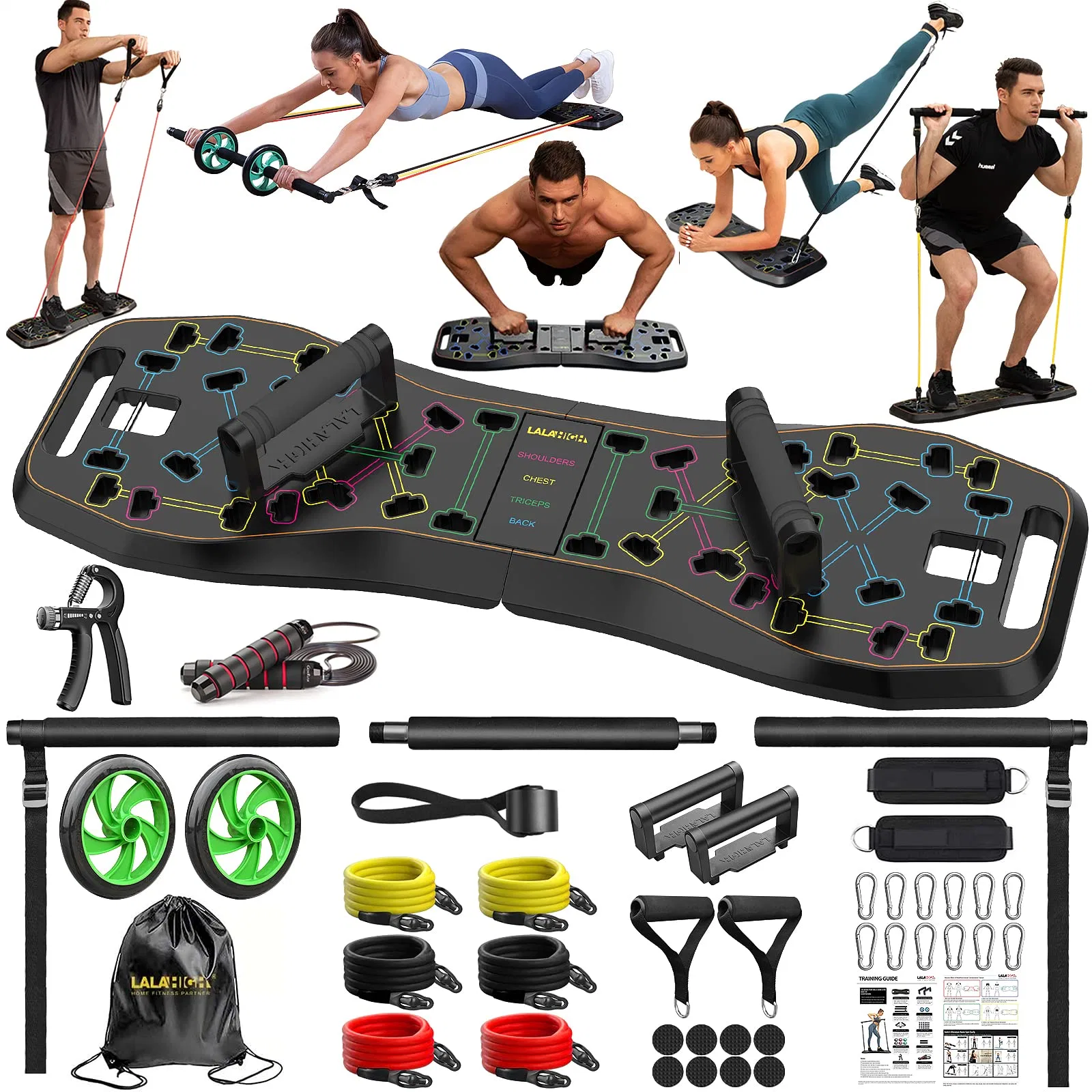 Factory Price Portable Multi-Function Body Building Home Gym Sport Strength Fitness Training Workouts Sports Equipment Push up Board Bars