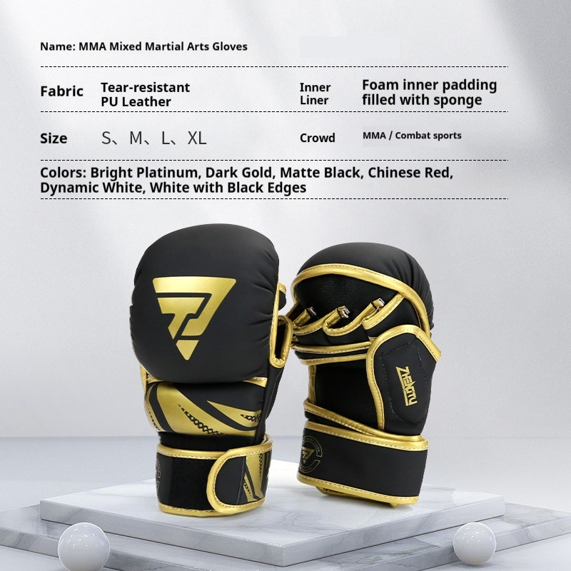 Customized MMA Boxing Gloves for Adult Men, Professional Fighting Gloves for Sanda, Fighting and Fitness, Ufc Gloves