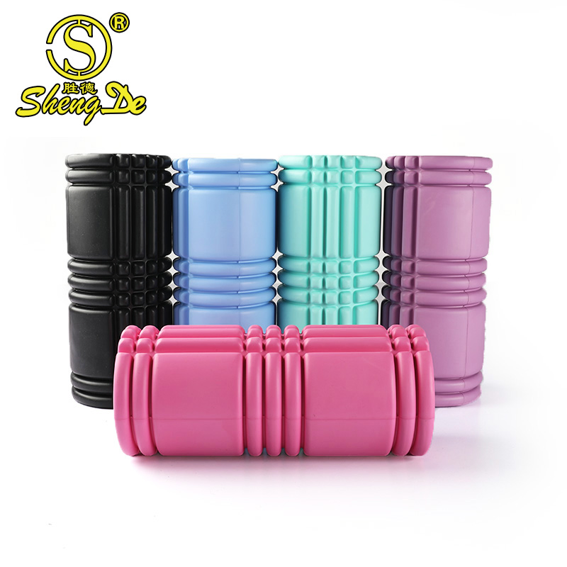 Wholesale Custom Logo High Density Fitness Massage EVA Grid Yoga Foam Roller Set for Exercise