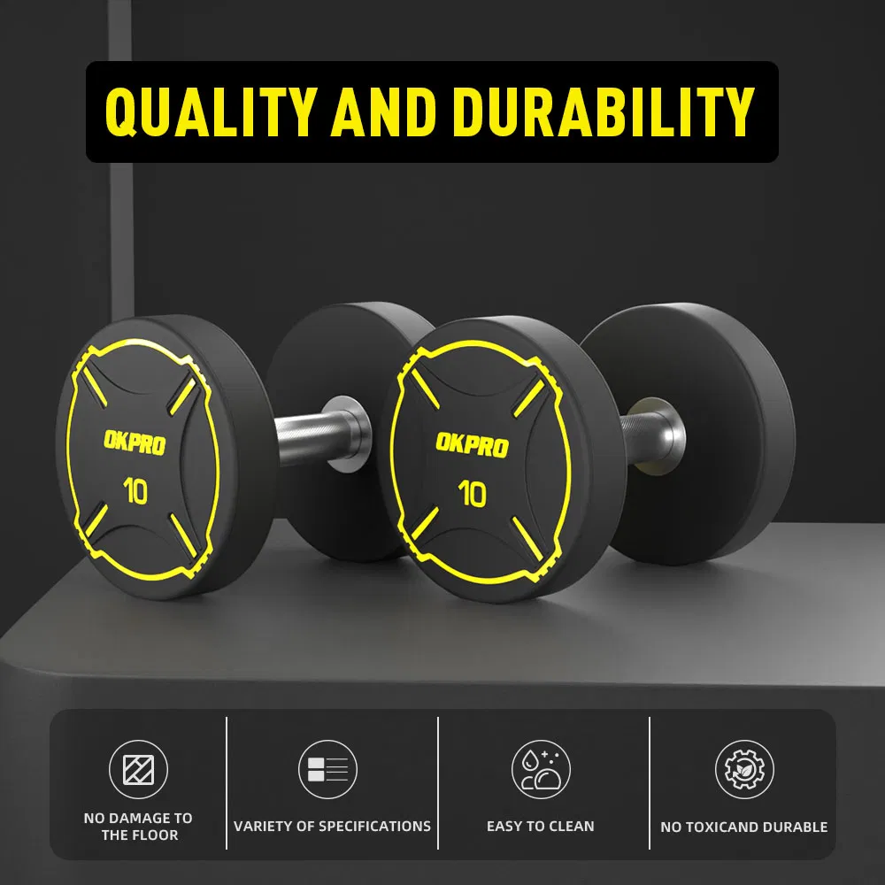 Source Factory Sale Gym Equipment Free Weight Dumbbells Set Manufacturers TPU Dumbbell