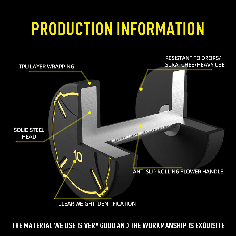 Source Factory Sale Gym Equipment Free Weight Dumbbells Set Manufacturers TPU Dumbbell