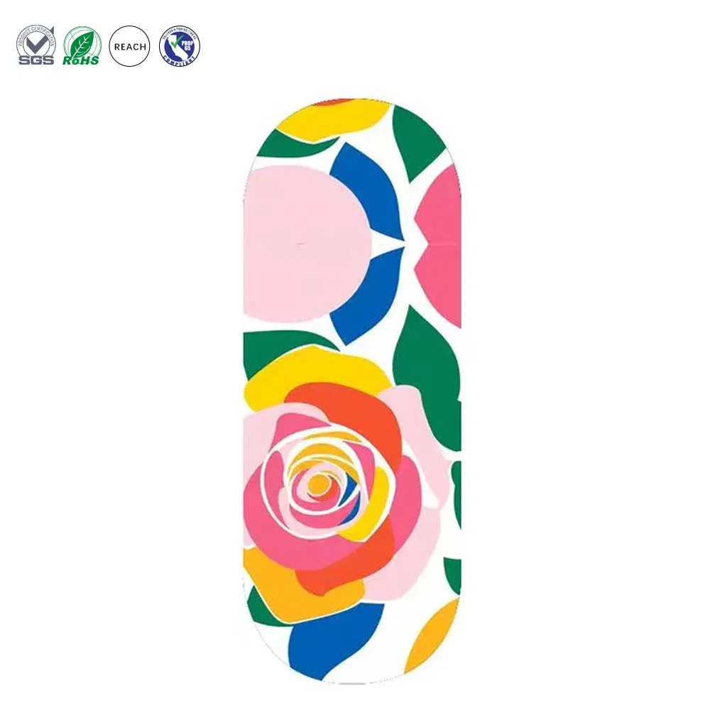 Premium Round Light Thin Non-Slip Pilates Yoga Mat with Custom Print Logo