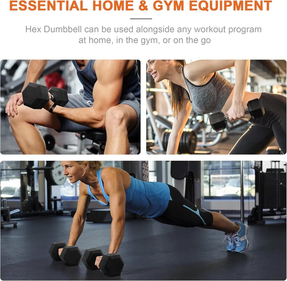 Hex Dumbbell Detail