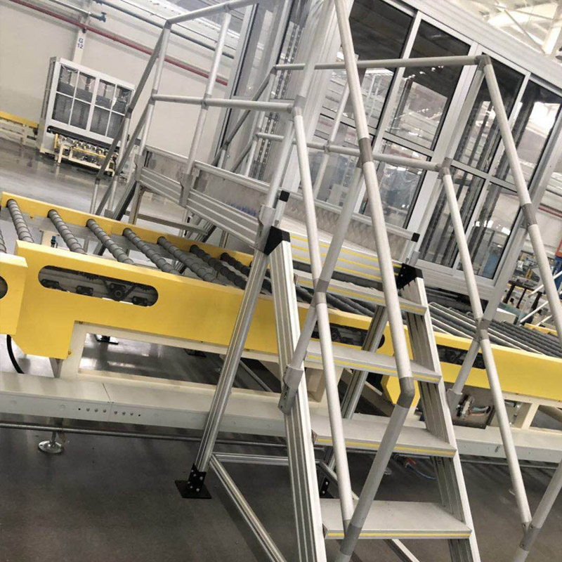 China Factory Wide Step Aluminum Profile Movable Work Platform Lader Aluminum for Machine Maintence