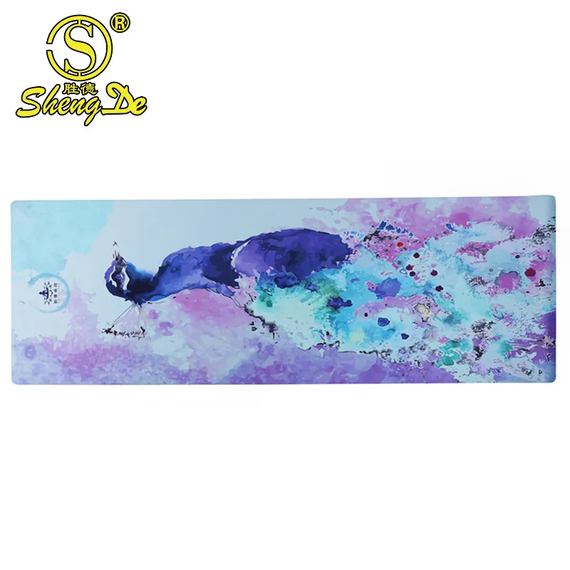 Factory Wholesale Logo Custom Mandala Non Slip Vegan Suede Rubber Yoga Mat