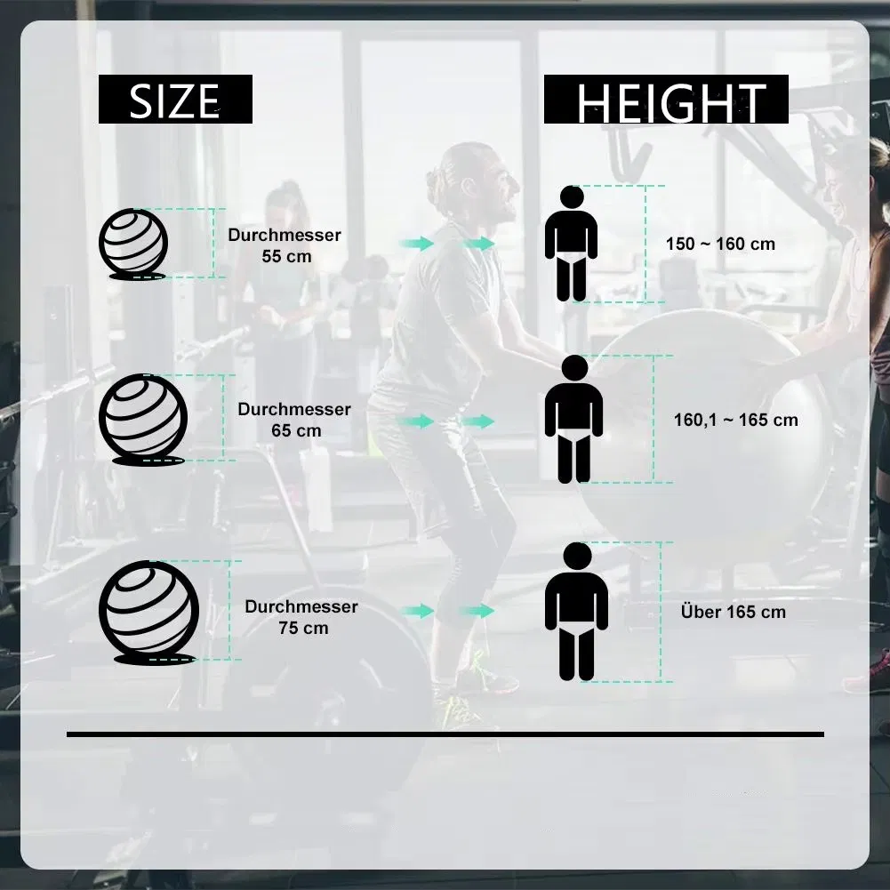 Premium PVC Balance Stability Yoga Ball for Effective Yoga and Pilates Workouts