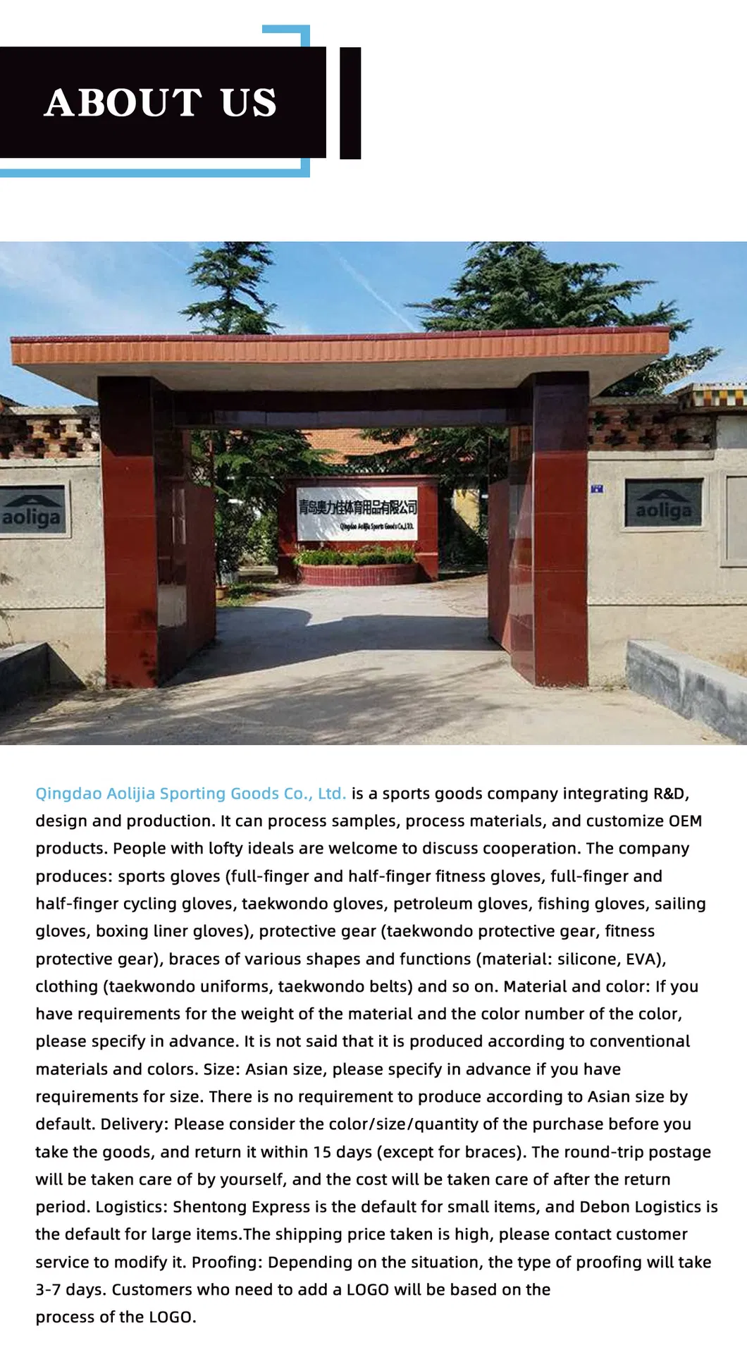 Gloves Specifications