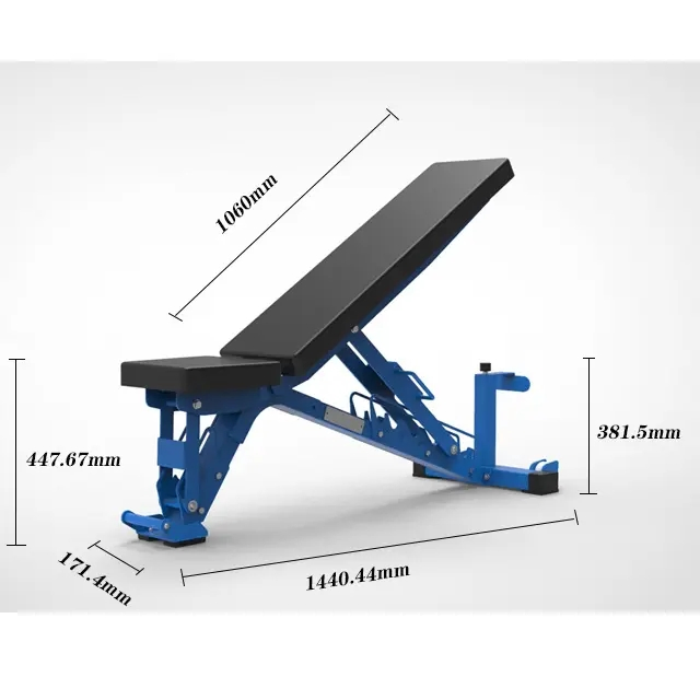 Versatile Adjustable Gym Weight Bench with Custom Colors and Logos