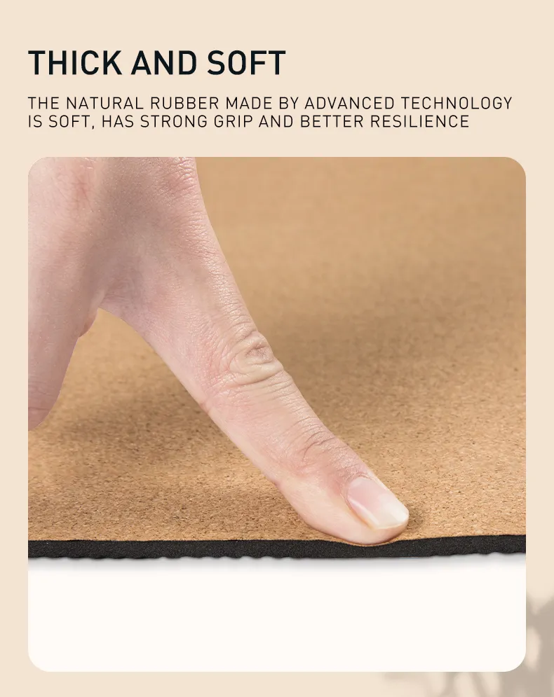 Cork Rubber Yoga Mat Detail 3