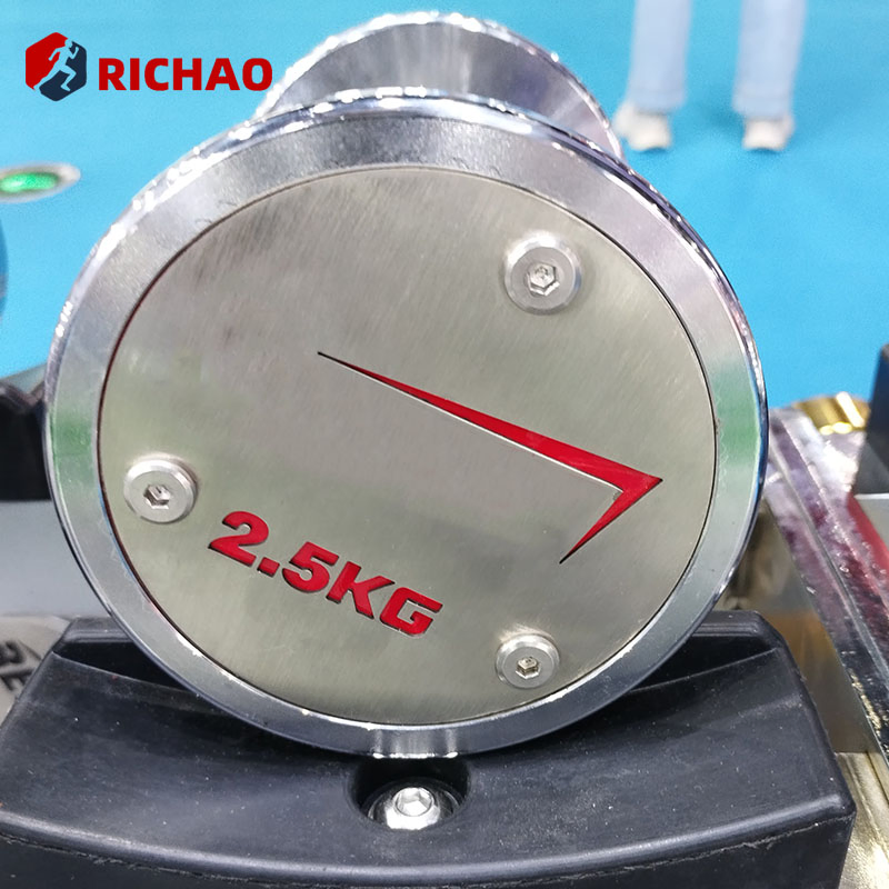 Chrome Stainless Steel Commercial Gym Equipment Free Weights Dumbbell Set 100kg Dumbbell