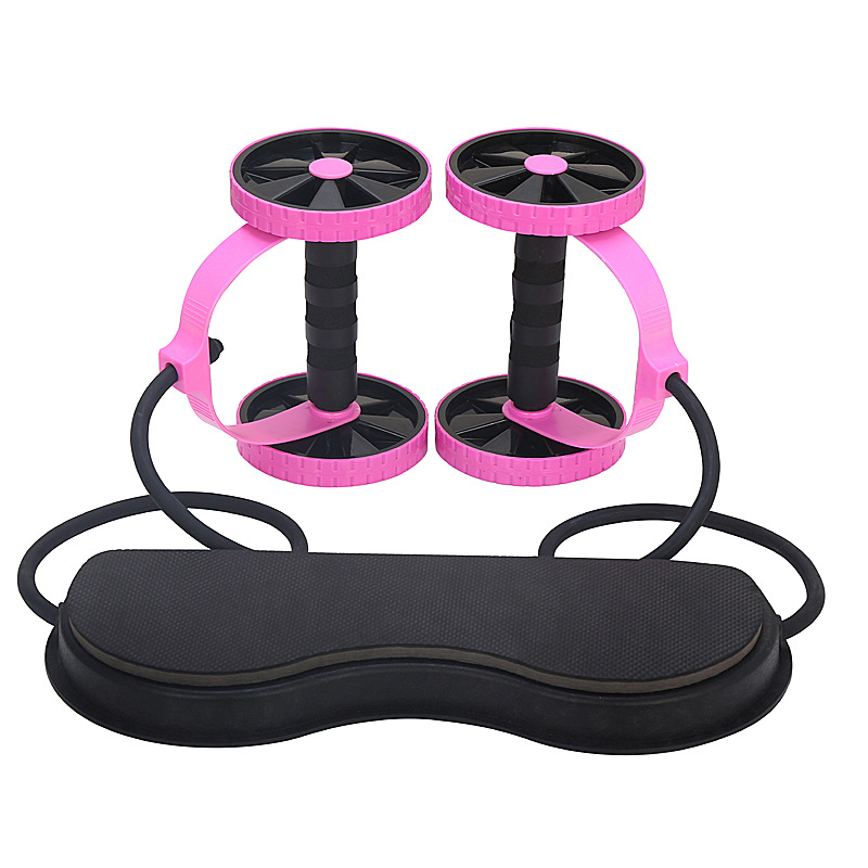 Double Wheel Ab Roller - Multifunctional Abdominal Muscle Trainer &amp; Core Exercise Device