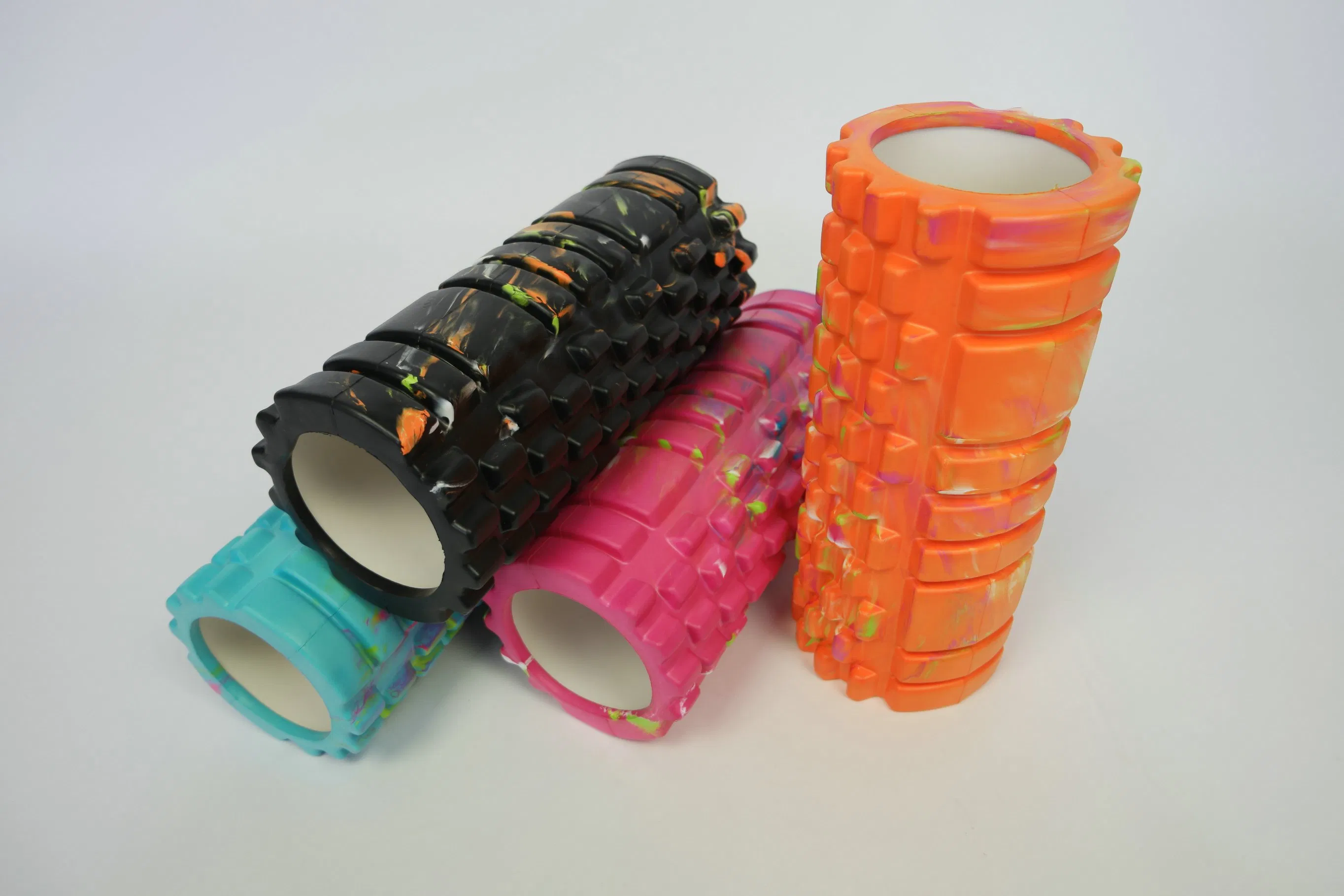 Hollow Print Fitness Body Building Exercise Foam Yoga Roller