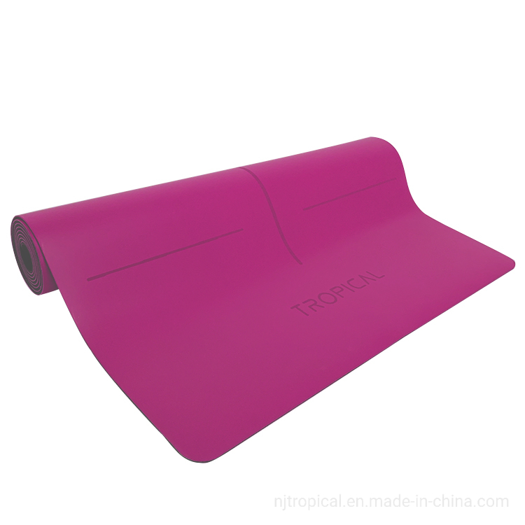 Fitness Equipment Body Building PU Rubber OEM Accept Non Slip Yoga Mat