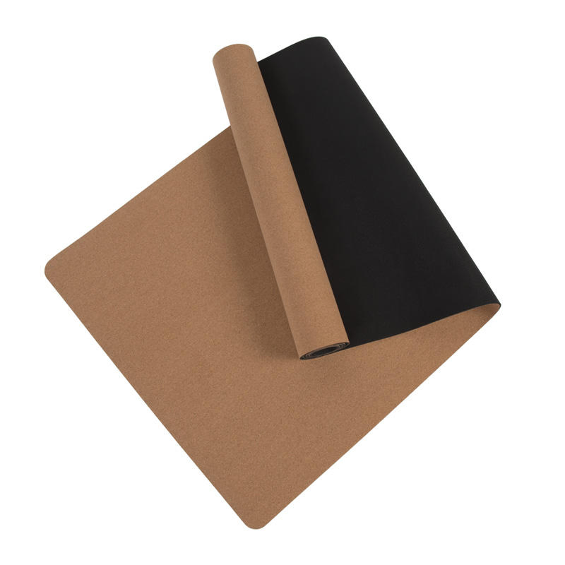Shengde Dropshipping Print Non Slip Extra Thick Cork Rubber Yoga Mat