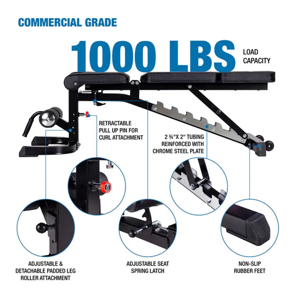 Adjustable Weight Bench for Home Gym Fitness Training