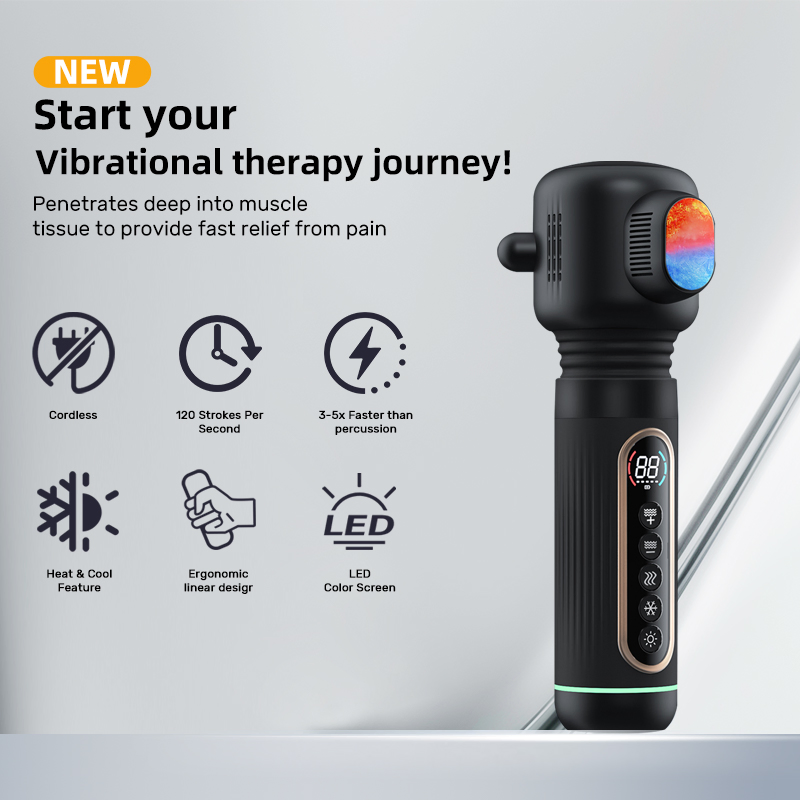 Handheld Electric Deep Tissue Body Muscle Massager High Intensity Vibration Massage Gun