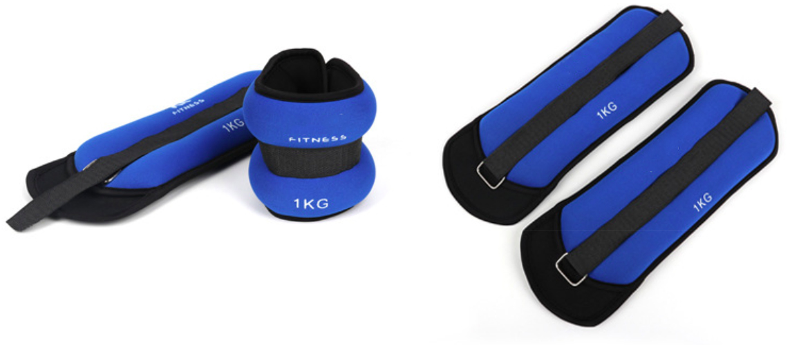 1.5kg Wrist Ankle Weight Made of Neoprene Fabric and Filling Dust-Free Steel Ball for Fitness Home Gym Ankle Wrist Workout