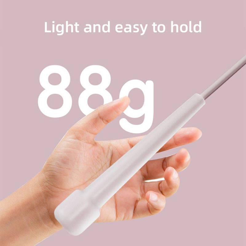 Custom Logo Adjustable Gym Sport High-Speed Jump Rope Premium PVC Exercise with Long Plastic Handle