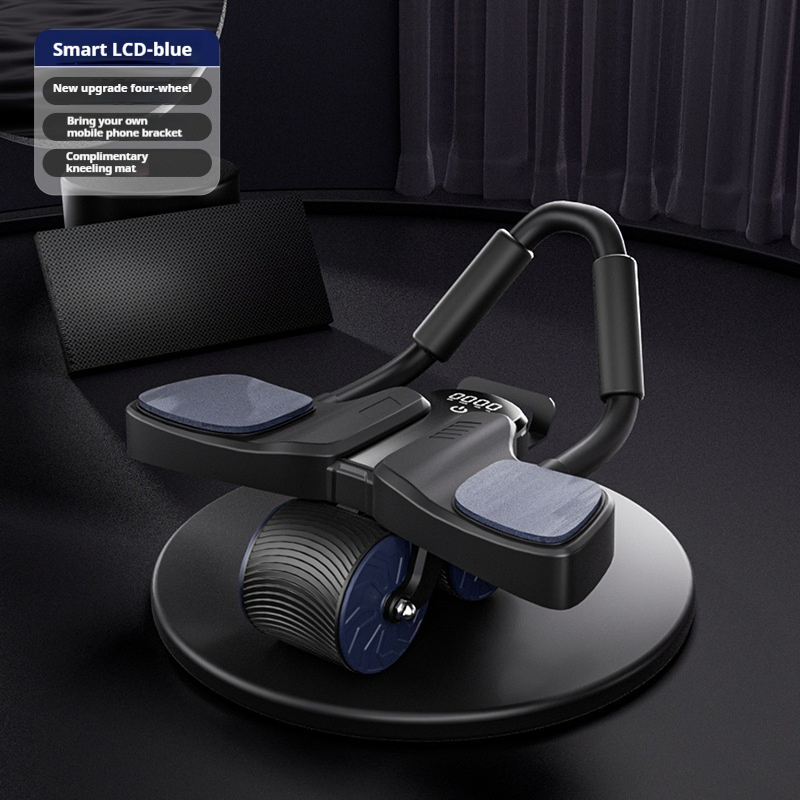 Time Counting Ab Roller Wheel with Comfort Grip for Abdominal Training