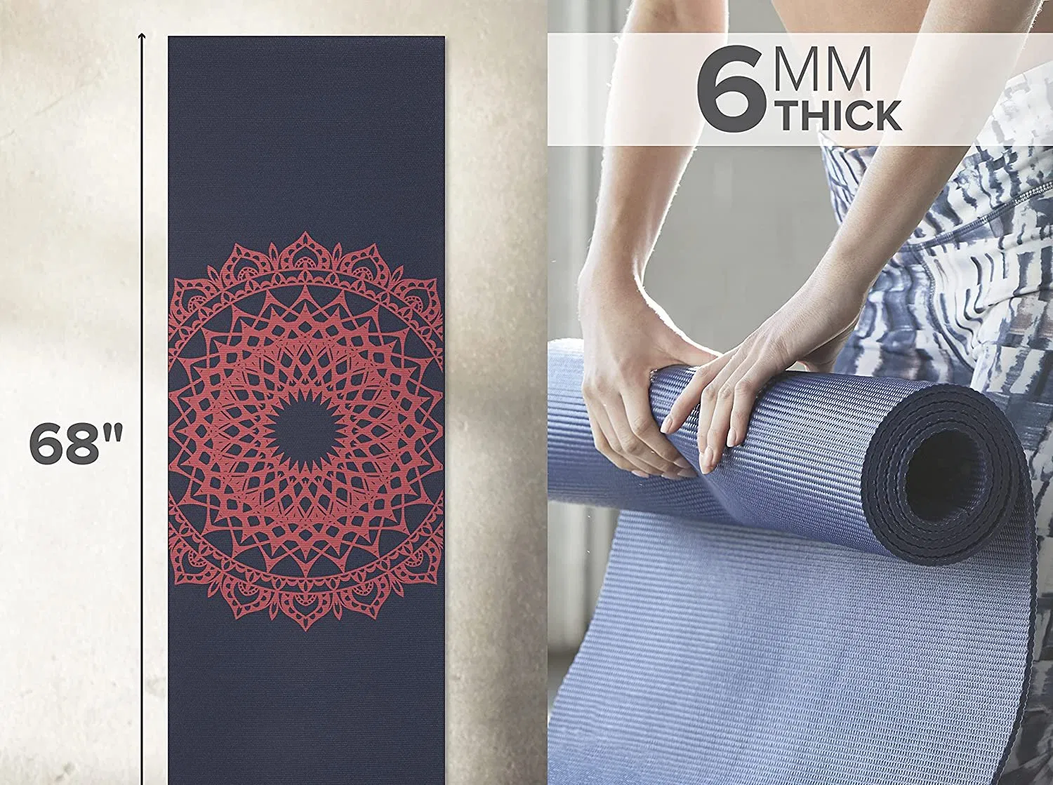 Extra Thick Non Slip Sporting Goods Exercise Fitness Gym Equipment Yoga Mat