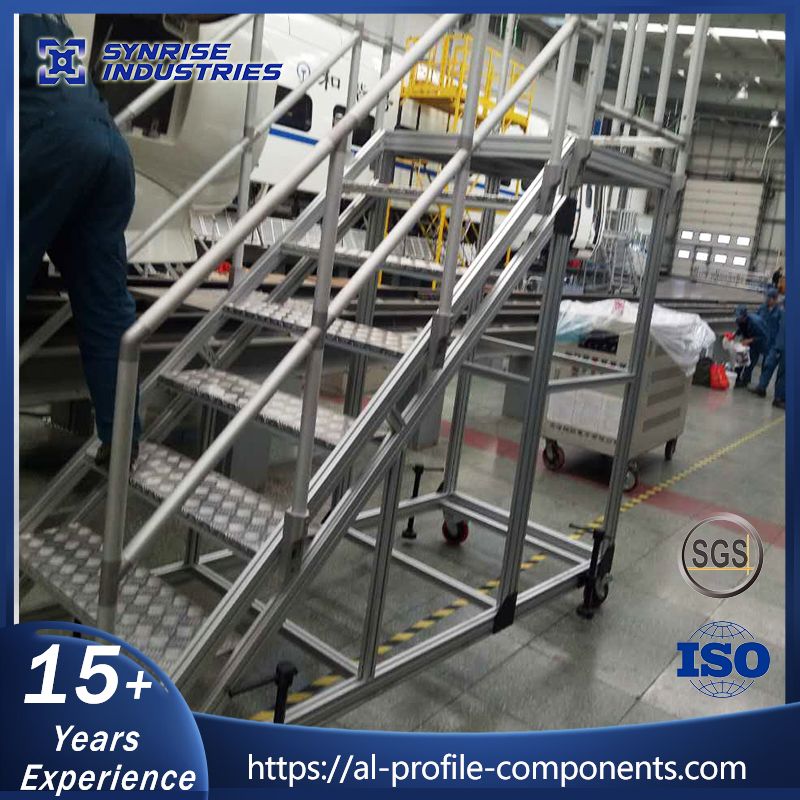 Customized Aluminum Step Industrial Platform Stairs