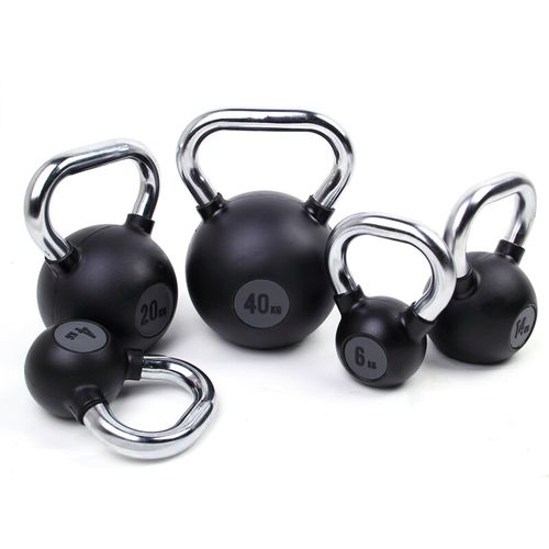 Premium Rubber Coated Kettlebell for Home Gym Workouts