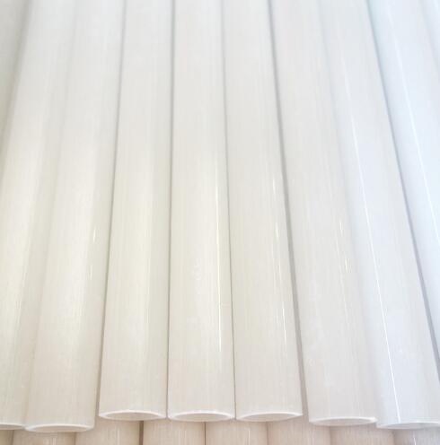 High Temperature Resistance Translucent Quartz Glass Pipe Quartz Glass Sleeve Opaque Milky White Quartz Glass Heat Tubes