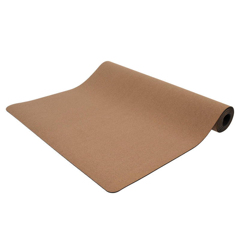 High Quality Durable Recycle Custom Logo Non Slip Eco-Friendly Natural Cork Rubber Yoga Mat