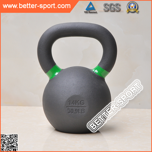 Gravity Powder Painted Cast Iron with Color Strip Kettle Bell