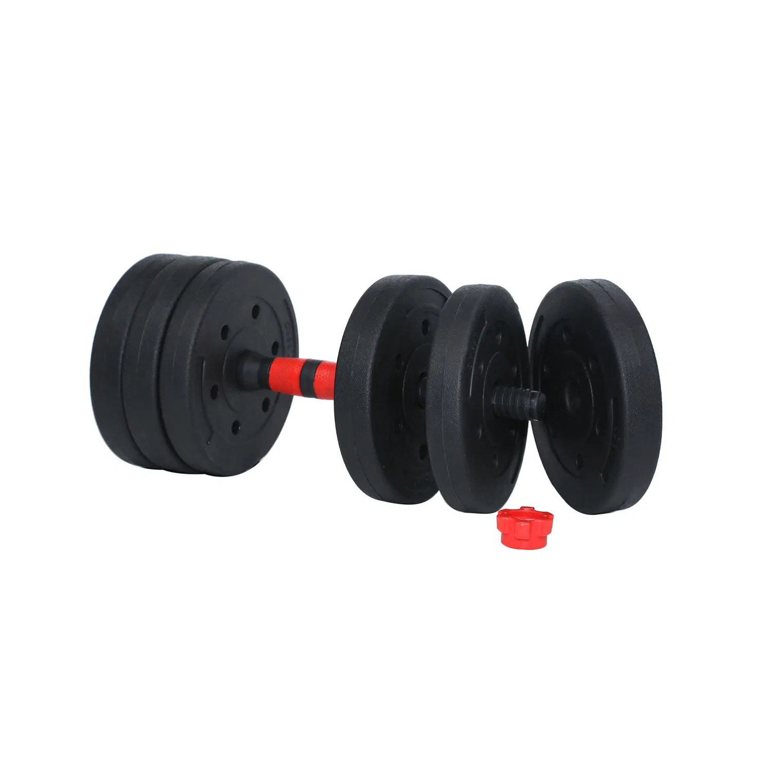 20kg Adjustable Dumbbells - Unisex, Black Convertible to Barbell &amp; Kettlebell