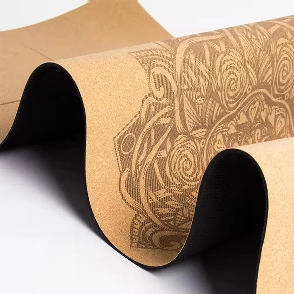 Non Slip Gym Custom Mandala UV Print Vegan Fitness Equipment Body Building Crok Yoga Mat