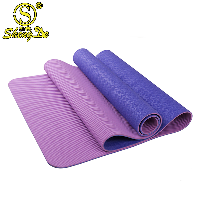 Hot Sale Body Building Fitness Gym Equipment Anti Slip TPE Yoga Mat