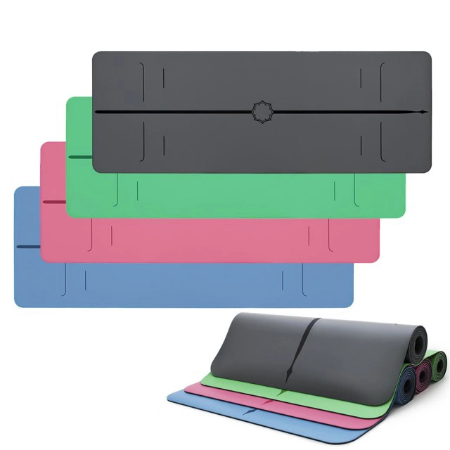 Non-Slip Waterproof Cork Eco-Friendly PVC NBR PU Suede TPE Custom Print Natural Rubber Yoga Mat for Gymnastics Fitness