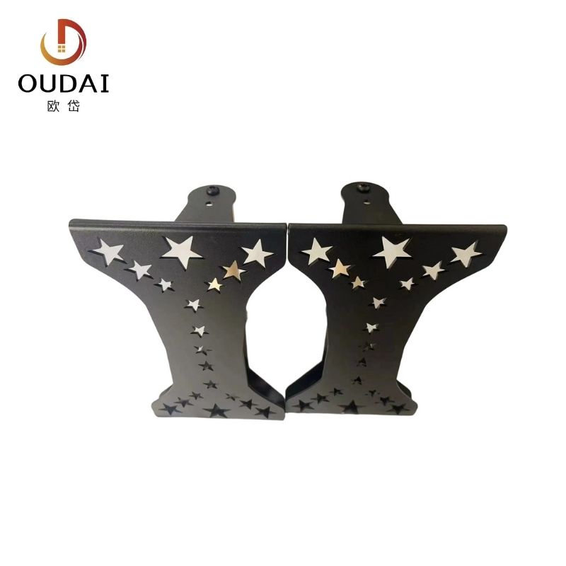 Oudai OEM Heavy Duty Crossfit Gym Steel Push up Bar Wooden Handle