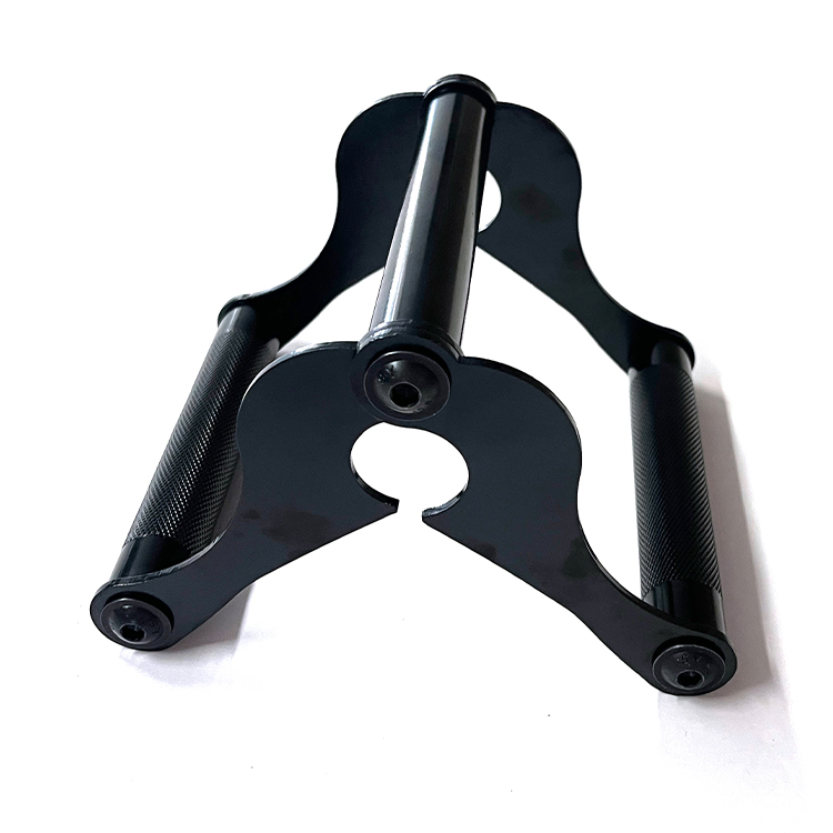 V Bar &amp; T Bar Landmine Handle Attachment for 2" Barbell Bar, Solid Multi-Grip Landmine Handle T Row Attachment with Non-Slip Handle