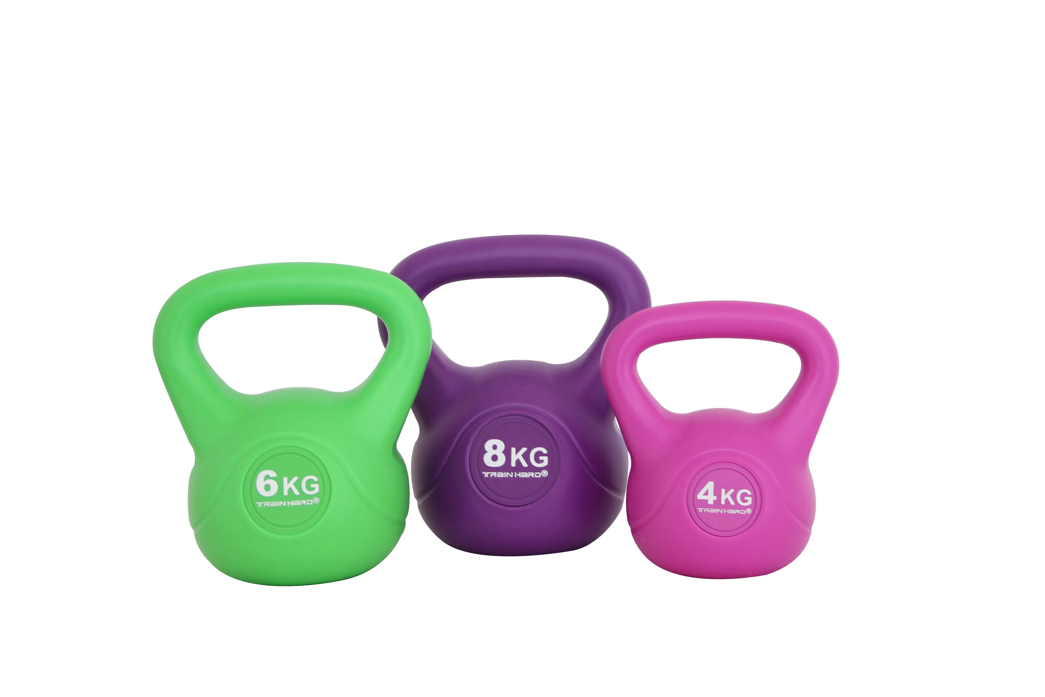 Balanced Cement Kettlebell with Color-Coded Weights - Anti-Scratch Fast Dispatch