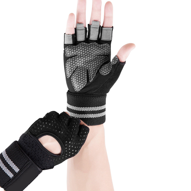 Customized Logo Half-Finger Weight Lifting Gloves for Gym Men Women Available Workout Fitness Weight Lifting Gym Gloves