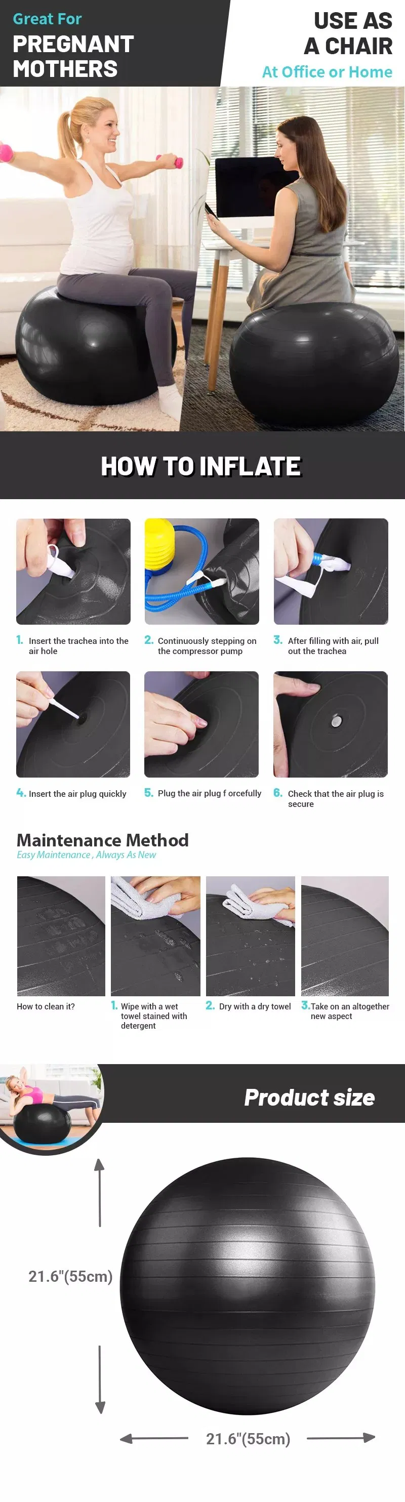 Yoga Ball Detailed Specs