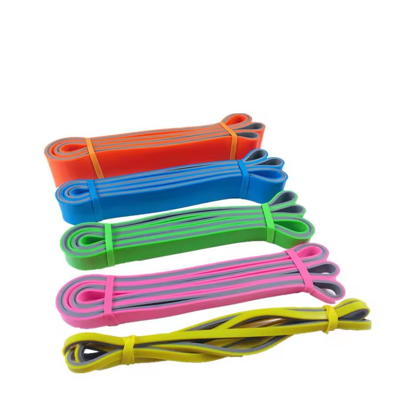 Non Slip Durable OEM Fitness Elastic Band Custom Logo Gym Door Thick Latex Resistance Bands for Exercises