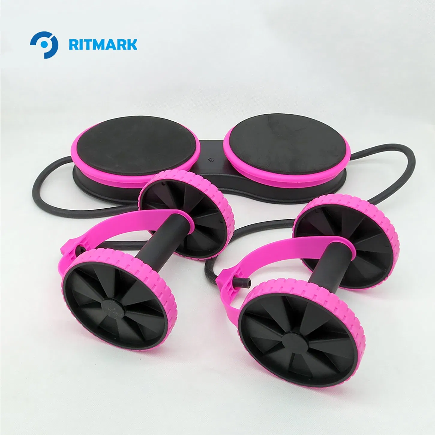 Fitness Equipment Abdominal Exercises Dual Wheel Core Power Abdominal Rollers Wheel